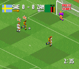 Head-On Soccer (USA) In game screenshot